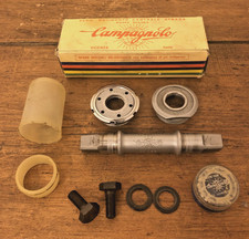 Campagnolo Nuovo Record Bottom Bracket 68-SS, Brit Thread, 114.5mm, 1980s, VG/EX