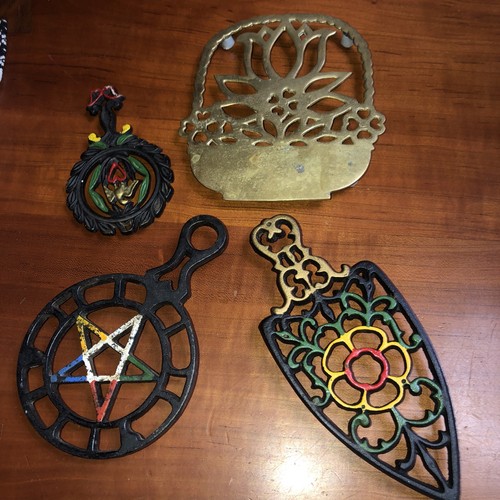 Vtg lot cast - lot, iron