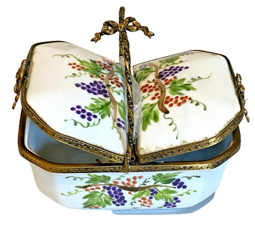 Limoges peint main rare - main-rare, double