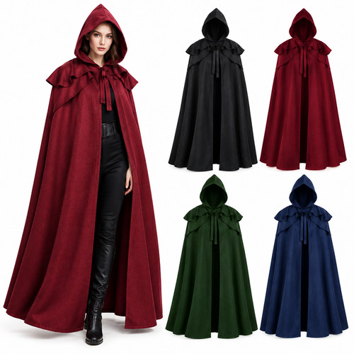 Medieval hooded cloak - medieval,