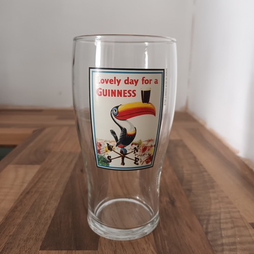 Vintage guinness pint glass - pint,
