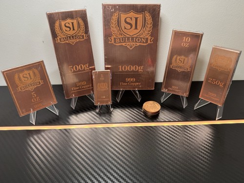 Pure copper bullion grade bars - pure,