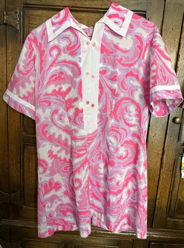 Vintage 1960s 70s pink lilac - vintage,