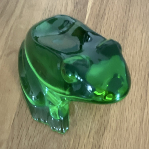 Green crystal frog daum - crystal,