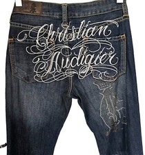INSANE and super rare vintage Christian Audigier 'Ed Hardy' Y2K - 2000's Jeans