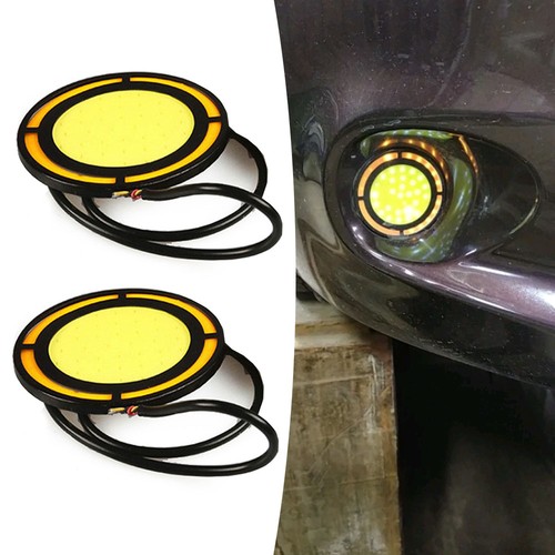 2pcs 12v white amber - 12v, round