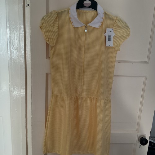Girls yellow school dress - school, age