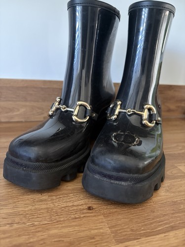 Gucci horsebit wellies - horsebit,