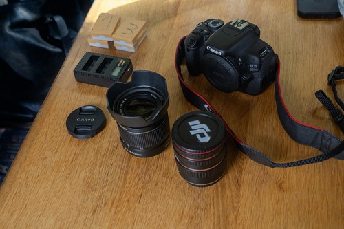 Canon 600d 55mm - 18-55mm, lens