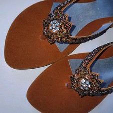 Ladies Brown Party Shoes