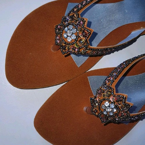Ladies brown party shoes - ladies,