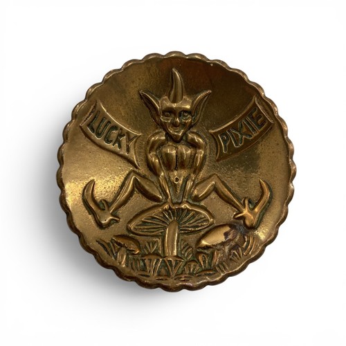 Vintage brass lucky pixie - lucky,
