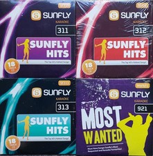 sunfly karaoke cdg discs opened but never used SF311 / SF312 / SF313 & MW921