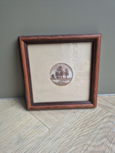 Vintage framed needlepoint - framed,