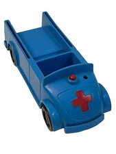 Vintage Playskool Richard Scarry 1975 Ambulance Toy Car Hong Kong