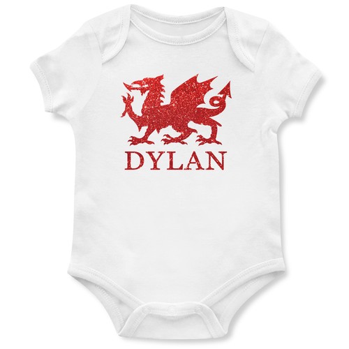 Personalised red glitter - red,