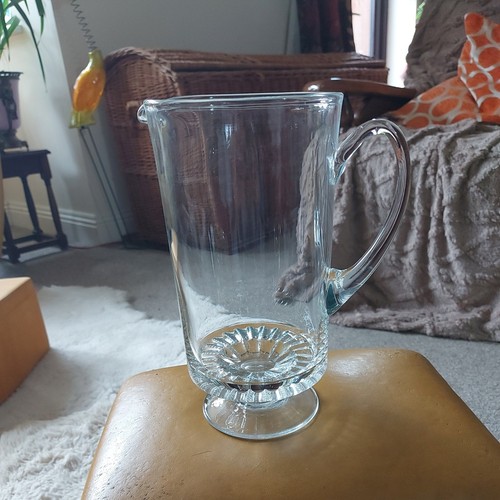 Vintage glass jug pitcher - vintage,