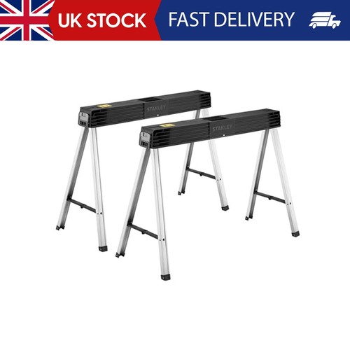 Stanley folding metal sawhorse - folding,
