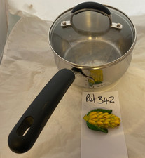 Quality MEYER INDUCTION S/Steel Saucepan + Glass  Lid - 16cm - Ref 342