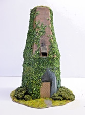 OO 00 HO gauge weathered overgrown derelict windmill