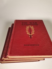 The War Illustrated Hammerton  Volumes  1   2  3  Amalgamated Press Collectable