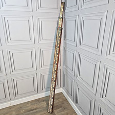 Antique Wood & Brass Surveyor’s Rod Measuring Staff – Halden & Co Of Manchester