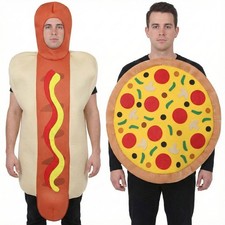 Pizza and Hot Dog Costume Set