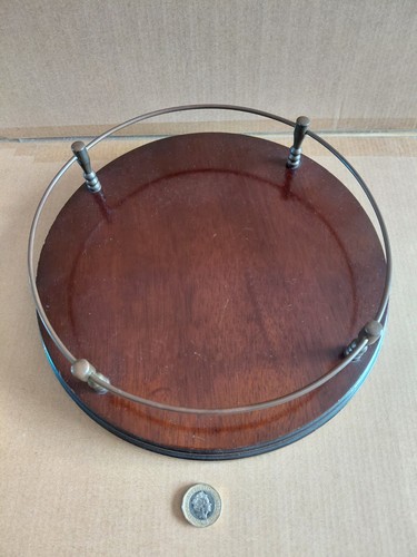 Decanter round wooden tray - decanter, /