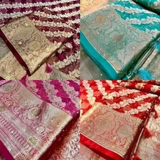 Women's Organza  Saree With