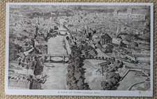York Aerial View Looking West, Yorkshire, Rowntrees Postcard 