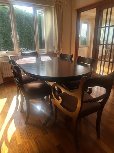 Mahogany extending dining - extending,