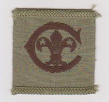 UK Boy Scouts CORNWELL SCOUT Award badge -  cloth 1967-1991 half bound issue