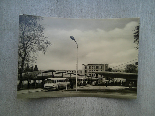 Postcard karl marx - marx, bus