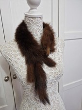 vintage fur neck warmer wrap