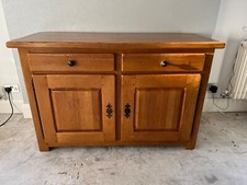 Old Oak Land Solid Oak Sideboard/ Buffet Bar 2 Cupboard 2 Drawer