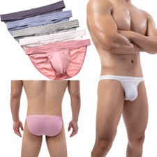 3/5 Pack Mens Low Rise Underwear Sexy Underpants Bulge Pouch For Male Briefs New