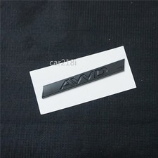 1x Glossy AWD Black Plastic