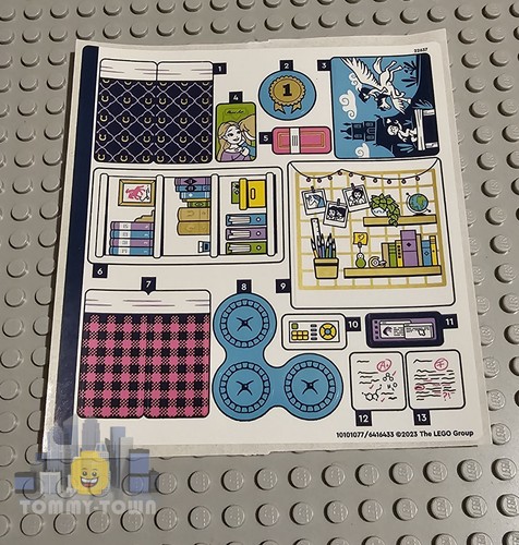 Lego friends sticker sheet - lego,