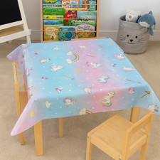 Oilcloth Unicorns PVC Plastic