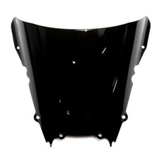 MPW Double Bubble Black Windshield Screen for Yamaha YZF-R6 99-02