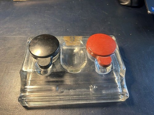 Vintage art deco - glass, inkwell