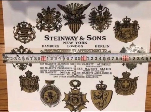 Steinway soundboard decal - soundboard,