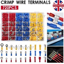 720x Assorted Insulated Electrical Wire Crimp Terminal Port Connector Kit