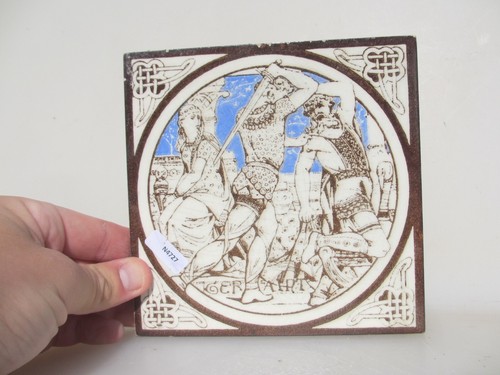 Victorian ceramic tile nouveau - ceramic,