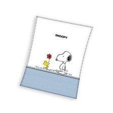 Snoopy Blanket Large Sofa Throw Soft Fleece Girls Boys Bedding Stripes Woodstock