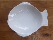 Vintage Ceramic White Fish