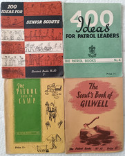 4 x Scouts Books Book Of Gilwell, Ideas For Senior Scouts & Patrol Leaders Etc a