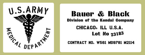Medical stencil set bauer - stencil, &