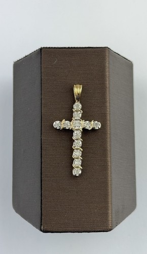 Diamond cross pendant 9ct - pendant,
