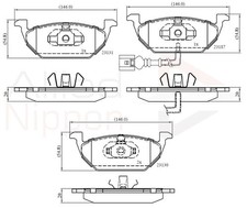 Brake Pad Set For Disc Front